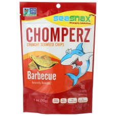 SEA SNAX: Chip Seaweed Chomperz Barbecue, 1 oz