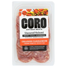CORO FOODS: Orange Cardamom Salami Sliced Pack, 3 oz