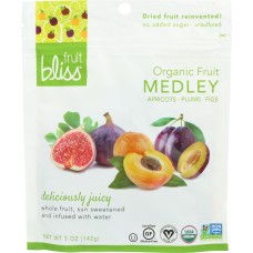 FRUIT BLISS: Organic Fruit Medley Apricot, Fig and Plum, 5 oz