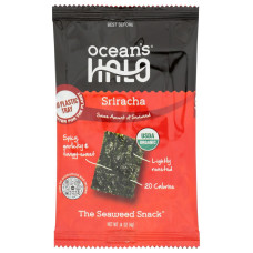 OCEANS HALO: Sriracha Seaweed Snack, 0.14 oz