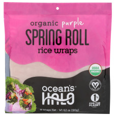 OCEANS HALO: Organic Purple Rice Wraps, 4.2 oz