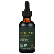 GLOBAL HEALING: Organic Vitamin B12 Liquid Supplement, 2 fo