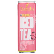 TEATULIA: Watermelon Black Iced Tea, 12 fo