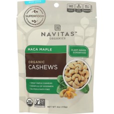 NAVITAS: Nut Cashew Maca Maple Organic, 4 oz