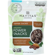 NAVITAS NATURALS: Organic Power Snacks Coffee Cacao, 8 oz