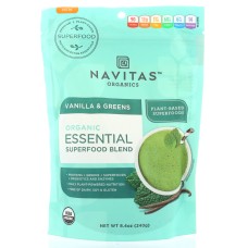 NAVITAS: Essential Blend Vanilla & Greens, 8.4 oz