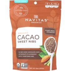 NAVITAS: Nibs Cocoa Sweet Organic, 8 oz