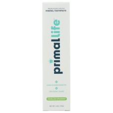 PRIMAL LIFE ORGANICS: Sparkling Spearmint Toothpaste, 4 oz