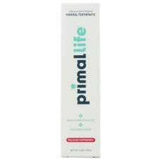 PRIMAL LIFE ORGANICS: Polished Peppermint Toothpaste, 4 oz