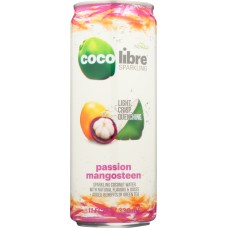 COCO LIBRE: Sparkling Coconut Water Passion Mangosteen, 11 fl oz