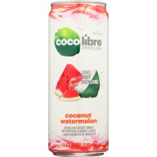 COCO LIBRE: Sparkling Coconut Water Coconut Watermelon, 11 fl oz