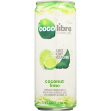 COCO LIBRE: Sparkling Coconut Water Coconut Lime, 11 fl oz