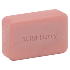 ONE WITH NATURE: Dead Sea Mineral Wildberry Soap Bar, 4 oz