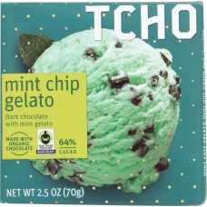 TCHO: Chocolate Bar Dark Mint Chip Gelato, 2.5 oz