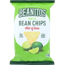 BEANITOS: Hint of Lime with Sea Salt White Bean Chips, 10 oz