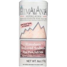 NATIERRA: Himalania Reduced Sodium Fine Pink Salt Shaker, 6 oz