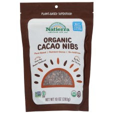 NATIERRA: Organic Raw Cacao Nibs Pouch, 10 oz
