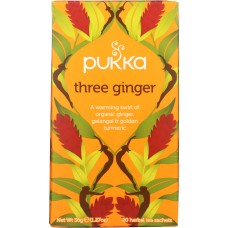 PUKKA HERBS: Three Ginger Herbal Tea, 20 bg