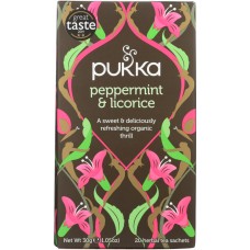 PUKKA HERBS: Peppermint & Licorice Herbal Tea, 20 bg