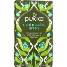 PUKKA HERBS: Mint Matcha Green, 20 ct