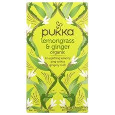 PUKKA HERBS: Lemongrass Ginger Tea, 20 bg
