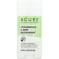 ACURE: Deodorant Cedarwood Mint, 2.25 oz