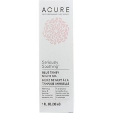 ACURE: Seriously Soothing Blue Tansy Facial Night Oil, 1 fl oz