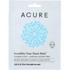 ACURE: Mask Incredibly Clear Sheet, 1 ea
