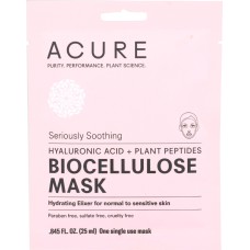 ACURE: Seriously Soothing Biocellulose Facial Gel Mask, 1 ea