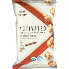 LIVING INTENTIONS: Cinnamon Twist Superfood Popcorn, 4 oz