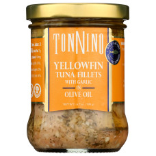 TONNINO: Tuna Fillets with Garlic in Olive Oil, 6.7 oz