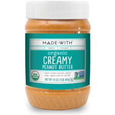 MADE WITH: Peanut Butter Creamy Org, 16 oz