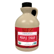 MADE WITH: Organic Maple Syrup Grade A Dark, 32 oz
