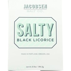 JACOBSEN SALT CO: Salty Black Licorice Candy, 6.5 oz