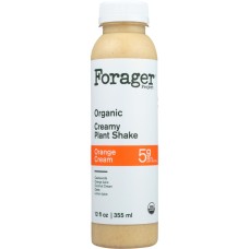 FORAGER: Organic Creamy Plant Shake Orange Cream, 12 oz