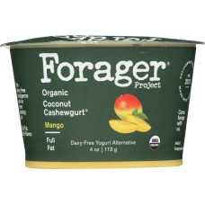 FORAGER: Organic Coconut Cashewgurt Mango, 4 oz