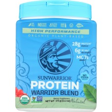 SUNWARRIOR: Warrior Blend Natural Plant Based Protein Powder, 375 gm
