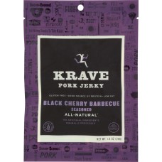 KRAVE: Pork Jerky Black Cherry Barbecue, 1 oz