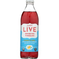 LIVE SODA: Drink Vinegars Blueberry & Ginger, 12 oz