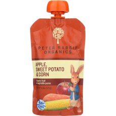 PETER RABBIT: Baby Sweet Potato Corn Apple Organic, 4.4 oz