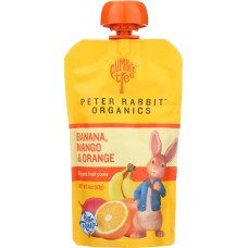 PETER RABBIT: Baby Mango Banana Orange Organic, 4 oz