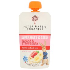 PETER RABBIT: Baby Food Banana Strawberry, 4 oz