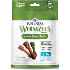 WHIMZEES: Natural Dental Dog Treats Brushzees Small, 7.4 oz