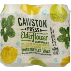 CAWSTON PRESS: Elderflower Sparkling Lemonade Pack of 4, 1320 ml