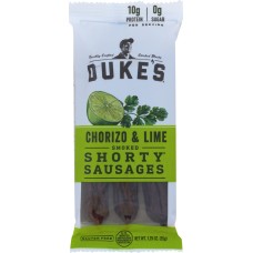 DUKES: Chorizo and Lime Smoked Shorty Sausages, 1.25 oz