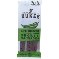 DUKES: Hatch Green Chile Smoked Shorty Sausages, 1.25 oz