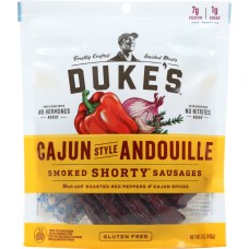 DUKES: Cajun Style Andouille Smoked Shorty Sausage, 5 oz