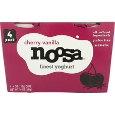 NOOSA YOGHURT: Cherry Vanilla Yoghurt 4 pack, 16 oz