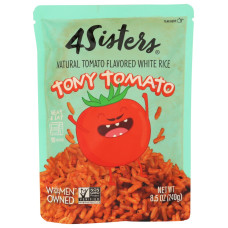 4SISTERS: Tony Tomato Flavored White Rice, 8.5 oz