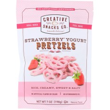 CREATIVE SNACK: Strawberry Yogurt Pretzels, 7 oz